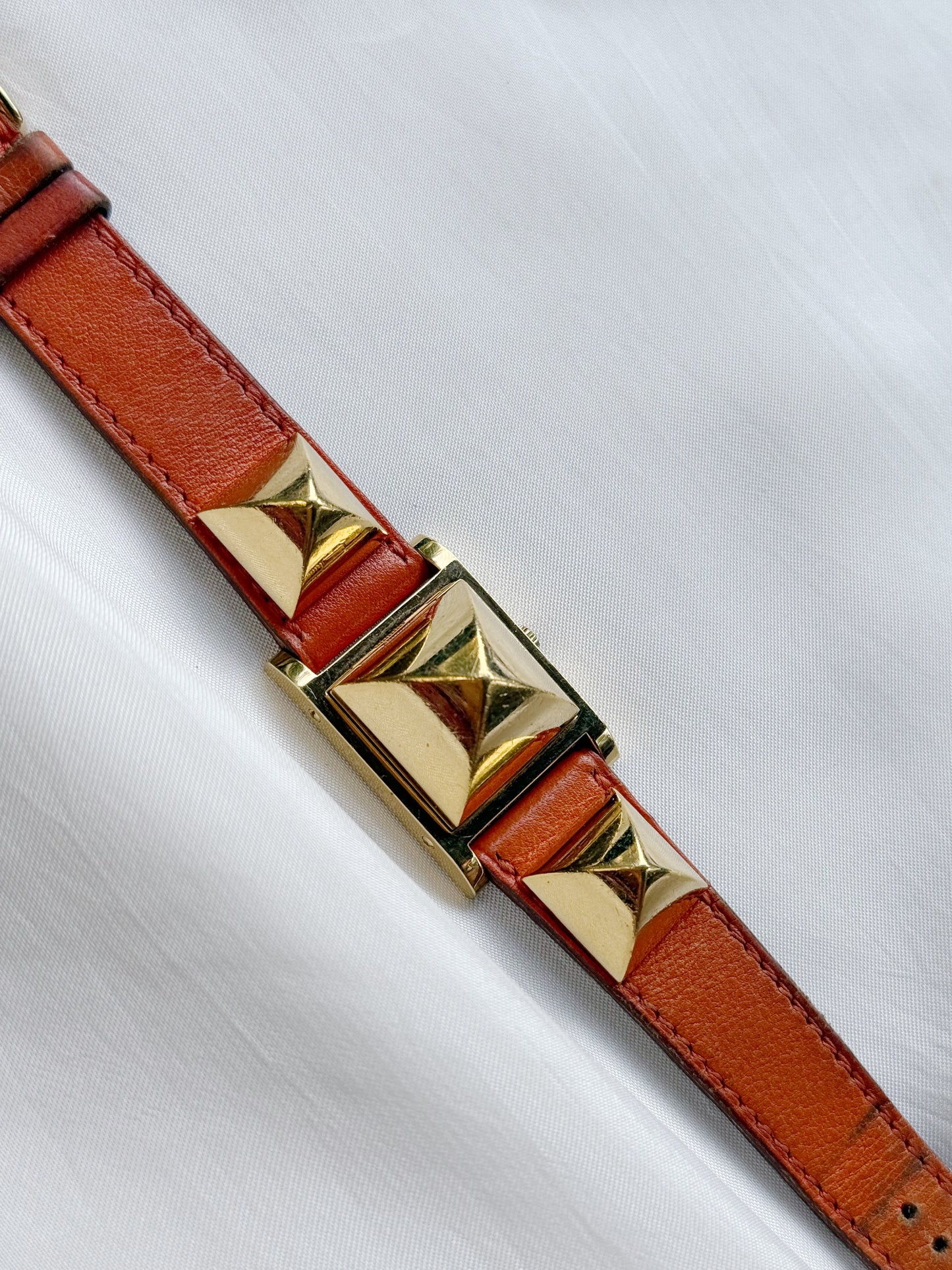 Vintage Hermes Rare Medor Pyramid Women’s watch; Peekaboo Dial
