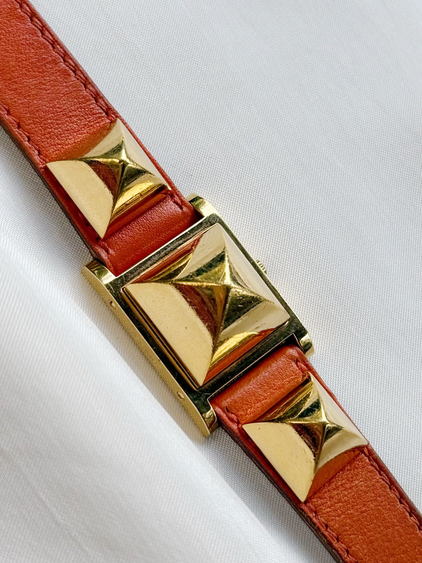 Vintage Hermes Rare Medor Pyramid Women’s watch; Peekaboo Dial