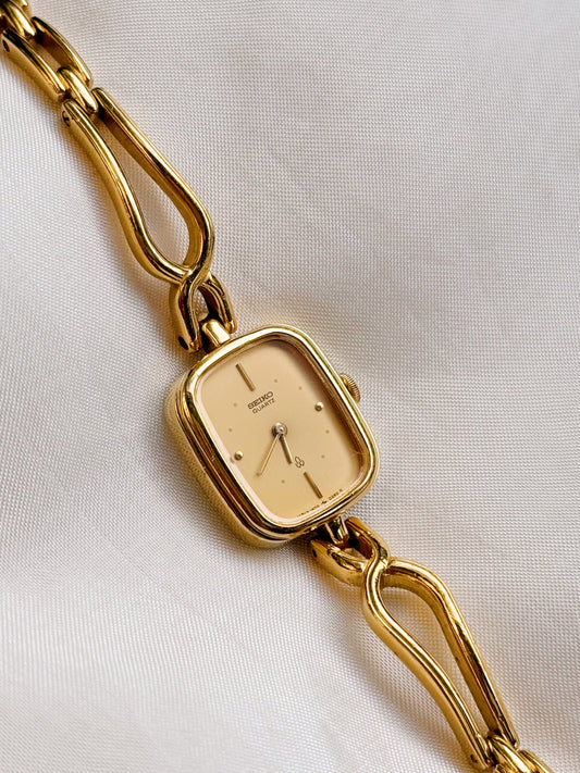 Rare Seiko Tank Gold plated watch