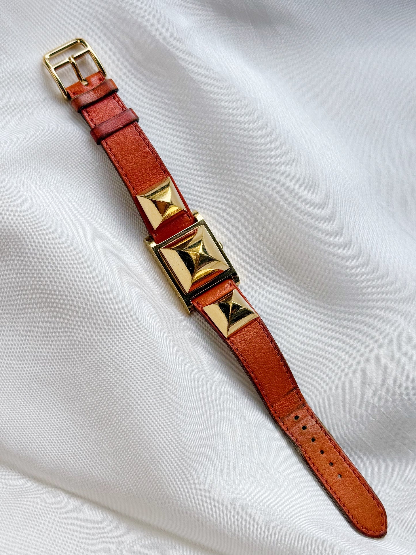 Vintage Hermes Rare Medor Pyramid Women’s watch; Peekaboo Dial