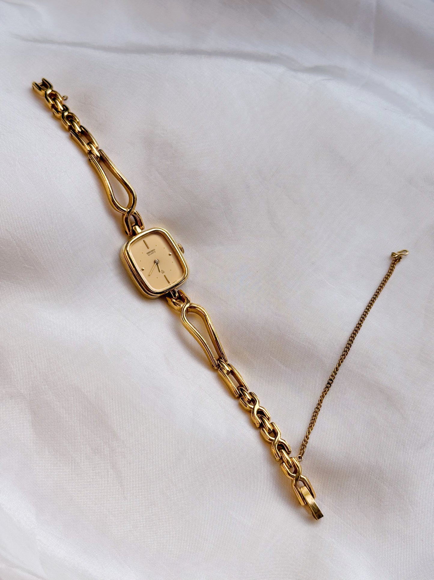 Rare Seiko Tank Gold plated watch