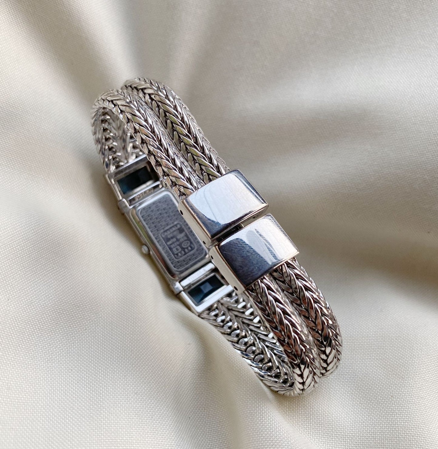 Ultra RARE Seiko Lassale 1990s vintage women’s watch; Blue Stones dial and Rope bracelet
